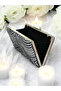 Navy Blue Silver Color Crystal Stone Evening Dress Bag Kına - 3