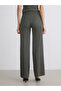 Esvab • Modern & Distinctive Women's Wide-Leg Pants with Drawstring Waist and Textured Fabric - 5