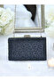 Navy Blue Color Crystal Stone Evening Dress Bag Kına - 4