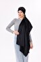 سلسلة Black Shawl Silky، الجزء الأمامي من سلسلة Hafif Glossy، والجزء الخلفي غير لامع - 4