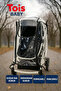Zippered Baby Stroller Rain Cover Black (Compatible with All Baby Prams)