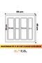 Almital 55X49 Cm_Anthracite Plastic Patterned Ladle - (Can Be Cut up to 50X40 cm) Free Cutting - 3