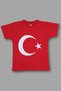 Unisex Kids T-Shirt 100% Cotton Ataturk Turkish Flag and Star Print