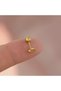 Gold Çelik Kalp Model Helix Piercing - 4