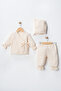 Organic Cotton Muslin 3-Piece Baby Set Double-Layer Muslin Newborn Set – 100% Cotton