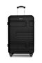 20-Inch Cabin ABS Hardshell Spinner Luggage – 10KG Lightweight 4-Wheel Suitcase Black