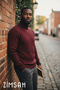 Men's Slim Fit Knitwear Sweater Burgundy - 3