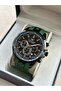 ساعة يد رجالية بسوار من السيليكون الأخضر FM11379D-ZF2 وظائف نشطة مقاومة للماء مع حزمة هدية - 2