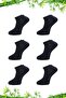 Men's Bamboo Booties Navy Blue Socks Stitch-Free Pack of 6 - 2