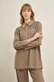 Women's Mesh Detail Suit Khaki 31047 - 4