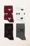 Women's Cotton Patterned Socks Multi-Colored 4-Piece Pack - 2