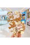 Brown and Cream Girl's Hair Clip Set – Cute Shaped Bow & Figure & Teddy Bear Pattern” Set of 14 - 2