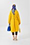 Women's Stamp Coat Yellow 30625 - 7
