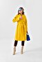 Women's Stamp Coat Yellow 30625 - 4