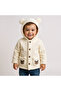 1-3 Years Old Lamb Welsoft Hooded Embroidered Cardigan