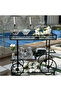 FFD Elegant Metal Food Serving Trolley – 1.3cm Metal Frame Trolley Kitchen 80x40x90cm - 5