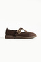 Women’s Brown Suede Buckled Saddle Detail Loafers – Comfortable and Stylish Everyday Wear - 3