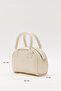 Cream D26 Daily Women's Hand and Shoulder Bag with Single Zipper Compartment and Adjustable Long Strap Detail - 2