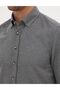 Gray Flannel Textured Slim Fit Long Sleeve Shirt 50316751-Vr024 - 7