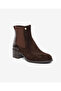 Women's Brown Genuine Leather Chelsea Boots 5K2Ub59302 - 2