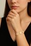 316 L Gold-Colored Star Detailed Flat Model Women's Steel Bracelet – Elegant Looking Design - 6