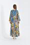 Women's Chiffon Printed Dress Cobalt Blue 30499 - 6