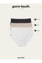 Women's Ribbed Cotton Panties / Camisole Cotton Panties 5-Pack - 5
