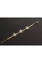 316 L Gold-Colored Star Detailed Flat Model Women's Steel Bracelet – Elegant Looking Design - 5