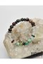Original Taurus Zodiac Natural Stone Unisex Bracelet |   Rodanite-Chrysoprase-Crystal Quartz-Hematite - 3