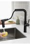 First Quality Stainless Brass Spiral Black 2 Functions Sink Faucet - 3