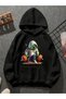 Minecraft3D Printed Hooded Black Sweatshirt