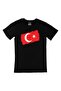 Sc Plus Rectangular Turkish Flag Black T-Shirt