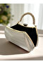 Special Design Gold Color Laser Snake Pattern Handle Handle Women's Evening Dress Bag Wedding Engagement Prom - 4