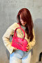 Women's Shoulder and Crossbody Bag with Belt and Bridge Details - 8