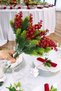 Artificial 5 Branched Glittered Cowl Kokina Pine Bunch New Year Ornament Christmas Flower 5 Kokina - 4