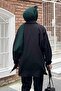 Sleeve Detailed Shirt Oversize Shirt Black - 4