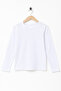 Girls' Crew Neck Plain Long Sleeve T-Shirt - 3