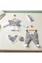Baby Girl Leopard Print 0-3 Months Set of 5 100% Cotton - 2
