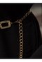 Gold/Square Detailed Zircon Belt, Women's Belt, Jacket Belt, Trouser Belt - 4
