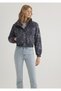 Printed Anthracite Crop Jacket 1110269 -89122 - 2