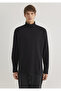 Turtleneck Black T-Shirt Loose Fit / Loose Relaxed Cut 0612409-900 - 3