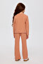 Girl's Knitted Tile 2-Piece Knitwear Set - 2