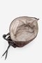 Women's Genuine Leather Hand and Shoulder Bag with Inner Pocket and Zipper Teroze Brown Suede - 6