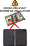 Real Leather Wallet Card Holder Handmade Genuine Premium Leather Italian Stitching Compact Wallet with 6 Card Slots - 3
