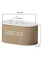 4-Piece Bread Box Set Metal Lid Tea Coffee Sugar Bowl Countertop Cabinet Organizer Storage Container Coffee - 7