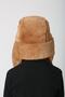 Camel Plush Furry Beret for Girl - Hat with Headphones and Snaps - 4
