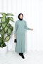 بدلة تنورة مطوي مع سترة - 3