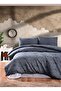 Crown Crystal Terry Cotton Czech Duvet Set Karen Anthracite