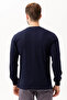 V Neck Long Sleeve Combed Cotton Tshirt Padus Shirt Relaxed Fit for Daily Business Use - 6