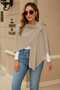 Shoulder Wrap Poncho Flowy Detail Comfortable Fit Cashmere Cardigan/Jacket
